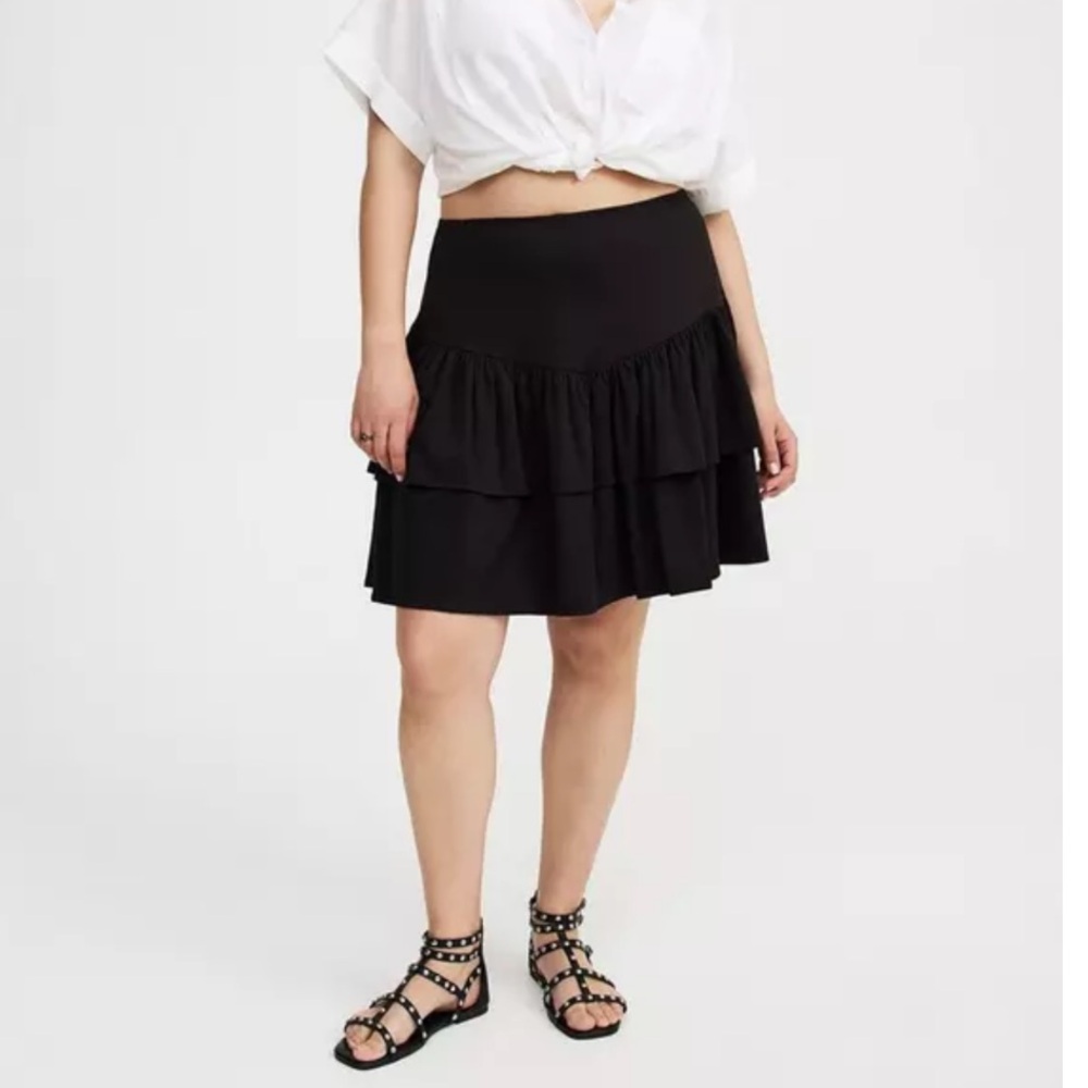 Torrid Ruffle Mini Skirt